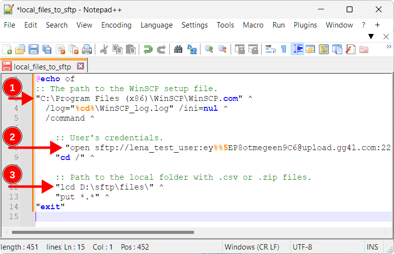 Automate SFTP File Transfer Via Task Scheduler